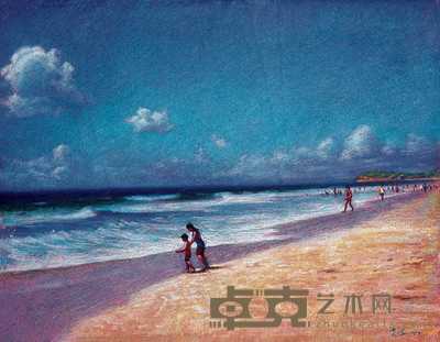 曹诺 1989年作 海边 49×63cm